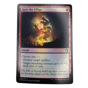 Magic: The Gathering Raze the Effigy Trading Card